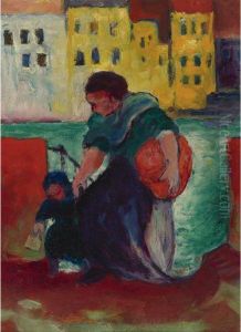 Wascherin Mit Kind (washerwoman With Child)