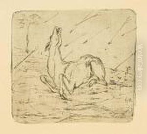 "sterbendes Reh" by Franz Marc