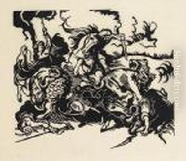 Lowenjagd (nach Delacroix) - view 1