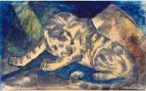 Tiger by Franz Marc