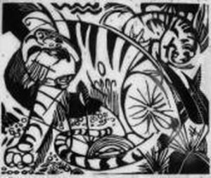 Tiger by Franz Marc