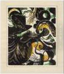 Schopfungsgeschichte Ii (lankeit 843) by Franz Marc