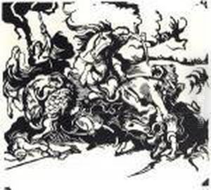 Der Stier. Lowenjagd Nach Delacroix. Schopfungsgeschichte Ii. Der Stier. Lowenjagd Nach Delacroix. Schopfungsgeschichte Ii.