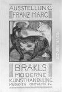 Zwei Katzen (lankheit 824) by Franz Marc