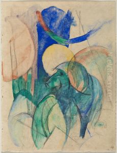 Mandrill by Franz Marc