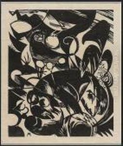 Schopfungsgeschichte I by Franz Marc