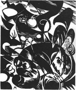 Schopfungsgeschichte I (l. 842 Ii) by Franz Marc