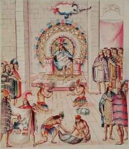 Tome 3 fol.129 Offerings to the King, from Teatro de la Nueva Espana, 1640 Tome 3 fol.129 Offerings to the King, from Teatro de la Nueva Espana, 1640