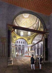 The Mosque El Aksa, from Souvenirs of Jerusalem, engraved by Charles Claude Bachelier fl.1830-60 and Albert Adam b.1833 1861