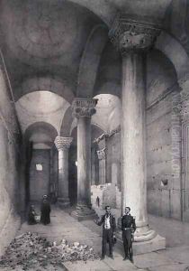 Interior of the Golden Gate in Jerusalem, illustration from Souvenirs de Jerusalem by Contre-Amiral Paris, engraved by Hubert Clerget 1818-99 and Jules Gaildrau 1816-98 by Paris