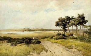 Across the heath to the river by Thomas Pyne