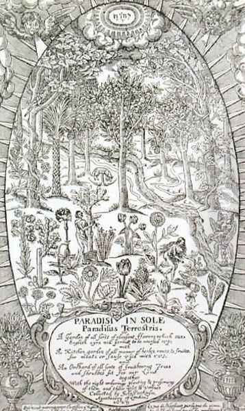 Title page from Paradisi Sole; Paradisus Terrestris, 1629 - view 1