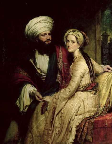 James Silk Buckingham and his Wife - view 1