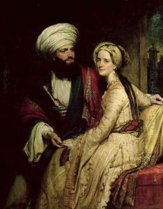 James Silk Buckingham and his Wife by Henry William Pickersgill