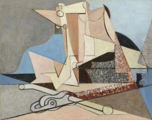 Figures Et Ancre Marine by Louis Marcoussis