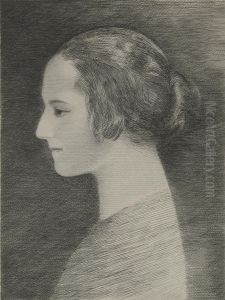 Profile Of Helena Rubinstein, Facing Left by Louis Marcoussis