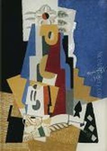 Nature Morte A L'as De Pique by Louis Marcoussis