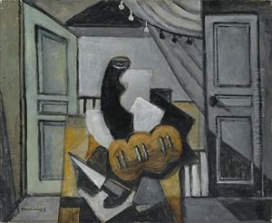 Nature Morte Au Pain Et Au Couteau