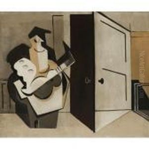 Musicien Dans Un Interieur by Louis Marcoussis
