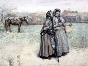 The Gossips by George John Pinwell