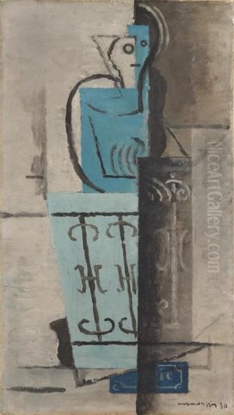 Jeune Femme Au Balcon - view 1