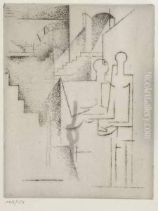 Asile De Fous by Louis Marcoussis