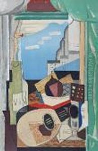 Martwa Natura Na Tle Okna by Louis Marcoussis