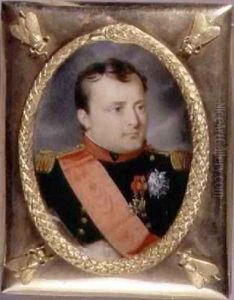 Portrait Miniature of Napoleon Bonaparte 1769-1821 1815 by J. Parent