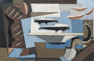 Pain Breton, Deux Poissons, Cuiller by Louis Marcoussis