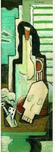 Nature Morte A La Bouteille by Louis Marcoussis