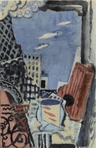 La Fenetre Sur La Tour Eiffel by Louis Marcoussis