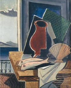 Table Devant Le Balcon by Louis Marcoussis