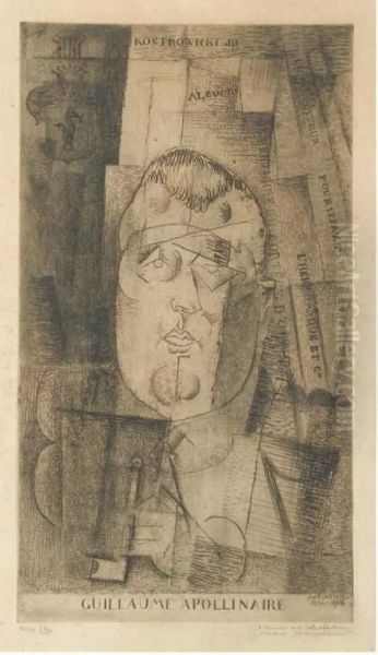 Portrait De Guillaume Apollinaire (solange Milet 33) - view 1