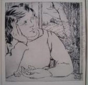 Portrait Of A Woman by Louis Marcoussis