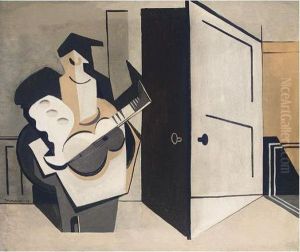 Musicien Dans Un Interieur by Louis Marcoussis