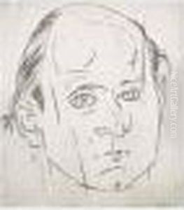 Portrait De Benjamin Peret, Circa 1936 by Louis Marcoussis