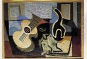 Nature Morte Au Flacon D'opaline by Louis Marcoussis