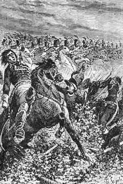 The Battle of Marengo, engraved by Schuler, Jules Theophile 1821-78, from The History of France, by Emile de Bonnechose, published by Ward, Lock and Co, London - view 1