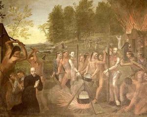 Martyrdom of three Jesuit priests, 1649