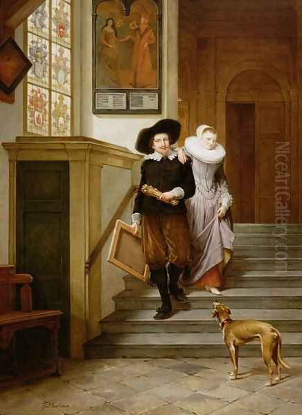 Frans Hals 1580-1666 and His Wife Lysbeth Reyniersdr - view 1