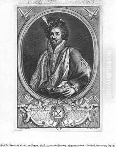 Philippe-Emmanuel de Gondi 1581-1662 Marquis de Belle-Isle, engraved by Claude Duflos 1665-1727 by Antoine Pezey