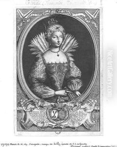Francoise-Marguerite de Silly 1584-1626 engraved by Claude Duflos 1665-1727 by Antoine Pezey