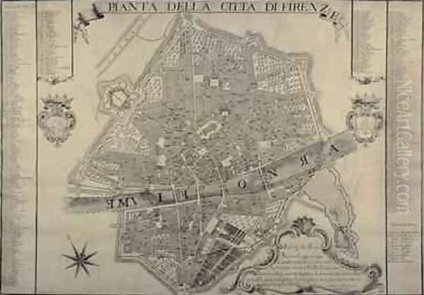 Map of Florence, 1730 - view 1