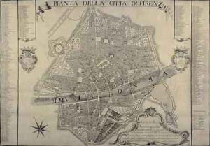 Map of Florence, 1730