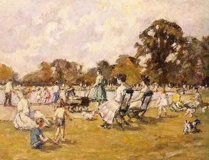 Summer Afternoon by the Serpentine by Beatrice Stella Pedder