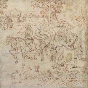 Landscape with Harvesters Returning Home, c.1595-1605 Landscape with Harvesters Returning Home, c.1595-1605