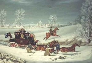 Mail Coach in the Snow