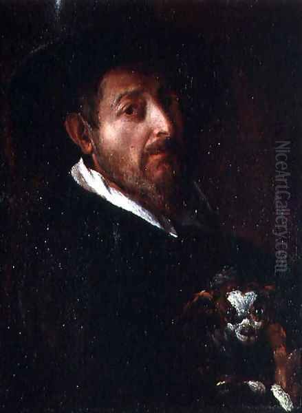 Self Portrait with a Dog - view 1