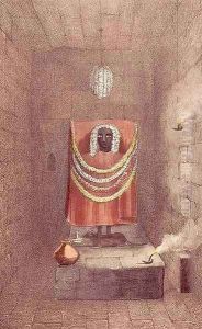 Statue of Kali in a Thugee temple, Bhagwan, early 19th century