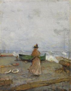 In Riva Al Mare by Pompeo Mariani